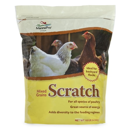 Manna Pro Scratch Grains Chicken Feed, 10 lbs. (The Best Chicken Feed)