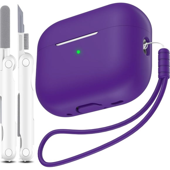 for AirPods Pro 2nd Generation Case Cover, Military Grade Anti-Fall Soft Silicone Shock-Absorbing for AirPods