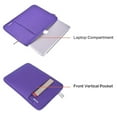 thumbnail image 4 of Mosiso 15.4" 15.6" Polyester Laptop Sleeve Bag for MacBook Dell HP Lenovo Acer Asus, Water Repellent Notebook Bag Case Cover, Ultra Violet, 4 of 6