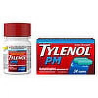 TYLENOL Extra Strength PM Caplets 24 ea (Pack of 3)