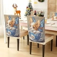 thumbnail image 3 of Decorative Chair Back Cover One Size x2 Chair Cover Dining Chair Slipcovers Chair Back Decoration Festival Chair Decoration Teacup Beautiful Puppy, 3 of 6