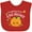 Red, variant on Inktastic I'm Going to be a Big Brother- cute Halloween pumpkin Boys Baby Bib