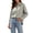 Gray, variant on Button Down Shirts for Women Cotton Oxford Shirts Long Sleeve Dress Shirts Work Casual Solid Tunic Tops Collared Blouse Linen Tops