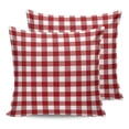 thumbnail image 7 of Outdoor Throw Pillow Cover Rustic Country Lattice Buffalo Plaid Waterproof Cushion Covers 2 Pack Farm Red White Pillow Cases Home Decoration for Patio Garden Couch Sofa, 7 of 7