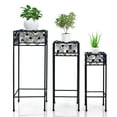 thumbnail image 1 of Costway Set of 3 Metal Plant Stand Flower Pot Holder Rack w/Colorful Ceramic Beads, 1 of 10