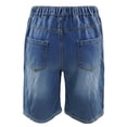 thumbnail image 6 of Tdoqot Boys Denim Shorts with Pockets- Casual Baggy Straight Leg Elastic Waist Kids Jean Shorts Blue Size 6, 6 of 7