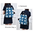 thumbnail image 4 of FORMRS Women's Travel Backpack Purse Anti-Theft Hidden Pockets Casual Shoulder Bag, Blue Polar Bear, 4 of 7