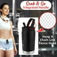 thumbnail image 2 of Brentwood Geojug Vacuum-Insulated Stainless Steel Sports Water Jug with Spout Straw Lid, and Handle with Fence Hook (64 Oz.; Black), G-1900BK, 2 of 3