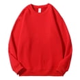 thumbnail image 1 of cfhntfmh Chandails en Molleton Surdimensionnés pour Hommes Grande Taille Col Rond Manches Longues Pull Tops Tenues de Mode Automne 2024, 1 of 3