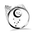 thumbnail image 1 of Anillo de compromiso ajustable Luna estrella Unbranded M, 1 of 3