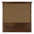 thumbnail image 7 of Kate and Laurel Stallard Decorative Wood Home Wall Organizer Mirror with Pockets and Key Hooks, Walnut Brown, 7 of 7