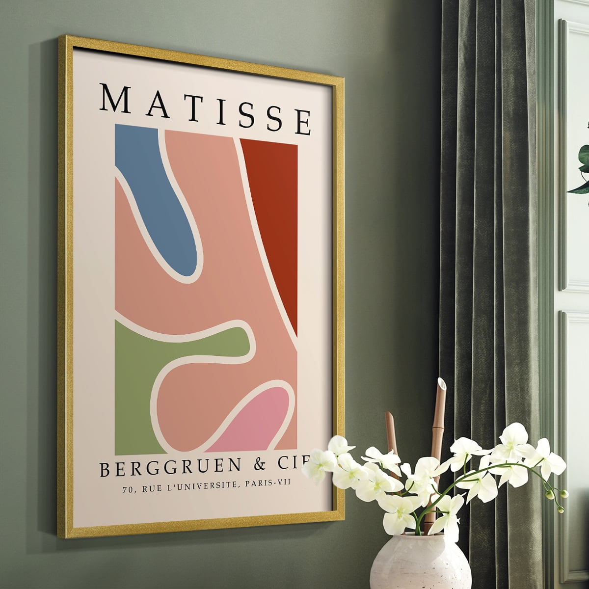 Matisse CCCXXXI in Gold Solid Wood 11 x 14 Framed Print