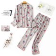 thumbnail image 1 of Conjunto de pijamas de franela de algodón para mujer, ropa de dormir de varios colores, de manga larga, pantalones largos, de talla S-3xl, 1 of 4