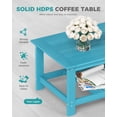thumbnail image 3 of Harbweb 7-Piece HDPS Outdoor Sofa Patio Furniture Set, Blue Frame with Beige Cussion, 3 of 7
