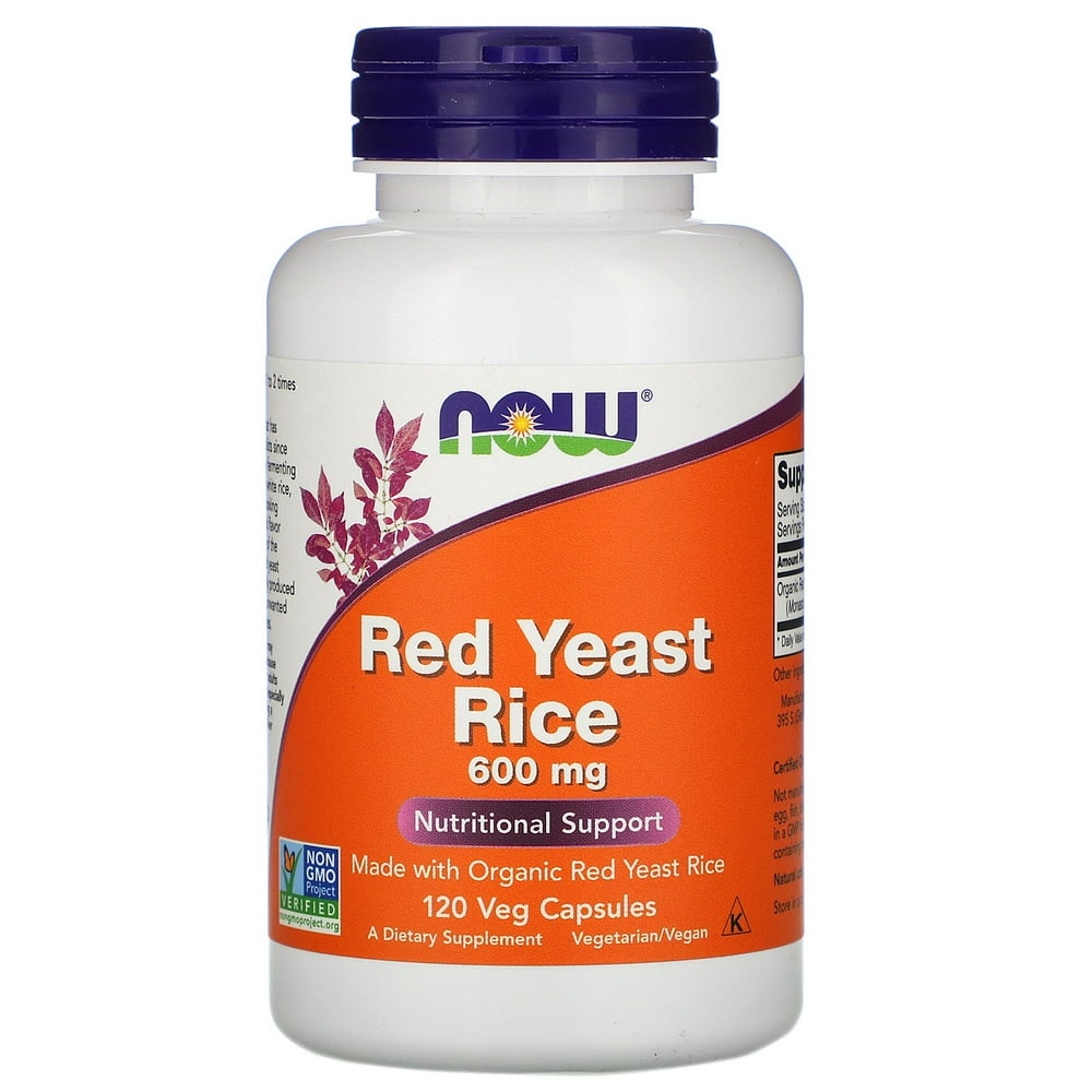 NOW Foods Red Yeast Rice 600 mg. 120 Vegetable Capsule(s) Walmart