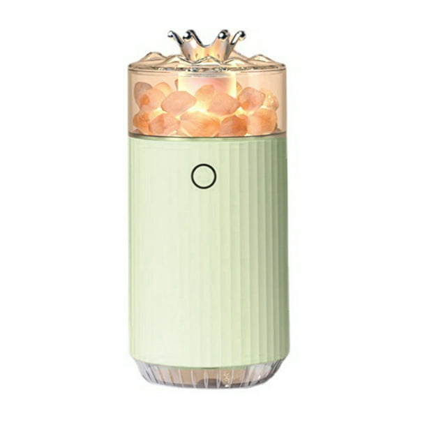 Humidificador de aromaterapia USB 240ML Difusor de aroma de lámpara de sal del Himalaya (verde) Ehuebsd Libre de BPA