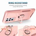 thumbnail image 7 of Decase for Samsung Galaxy S22 Ultra Case with Magnetic Ring Holder Stand Heavy Duty Full Body Hybrid Silicone Shockproof Cover For Samsung Galaxy S22 Ultra,Rosegold, 7 of 7