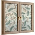 thumbnail image 2 of Beige Privacy Film for Glass Windows, Two Way Covering Window Clings Cling Static (W) 23.6In X (H) 39.4In (L+R,2Pcs), 2 of 7