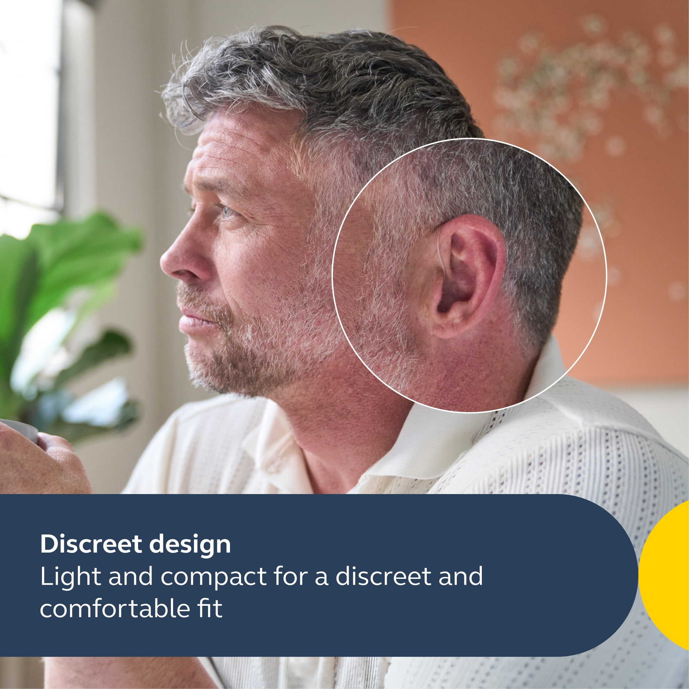 Jabra Enhance Select 50R, Medical-Grade, Behind-the-Ear Hearing Aid with Audiology Care & Bluetooth, Gray