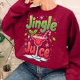 thumbnail image 4 of Chandail à Capuchon Jingle Juice pour Femmes, Décontracté, à Thème de Noël, Col Rond, Manches Longues, Chandail Molletonné, 4 of 4