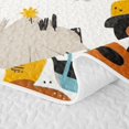 thumbnail image 5 of Castle Fairy Cute Cartoon Construction Truck Quilt Full,Tractor Excavator Full Bedspread Sets for Bedroom,Yellow Blue, 5 of 7