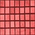 thumbnail image 1 of Ahgly Company Indoor Square Checkered Red Modern Area Rugs, 3' Square, 1 of 4
