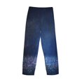 thumbnail image 5 of Daiia Retro Blue Glitter Men's Sleep Pant with Pockets and Drawstring,Pajama Pants-Medium, 5 of 8
