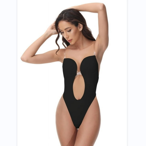 Ropa moldeadora de estilo europeo y americano, sujetador invisible, ropa interior, vestido de novia sin espalda, vestido de noche, ropa interior de una pieza para mujer