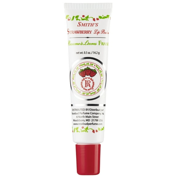 Rosebud Perfume Co. Strawberry Lip Balm Tube, 0.5 oz.