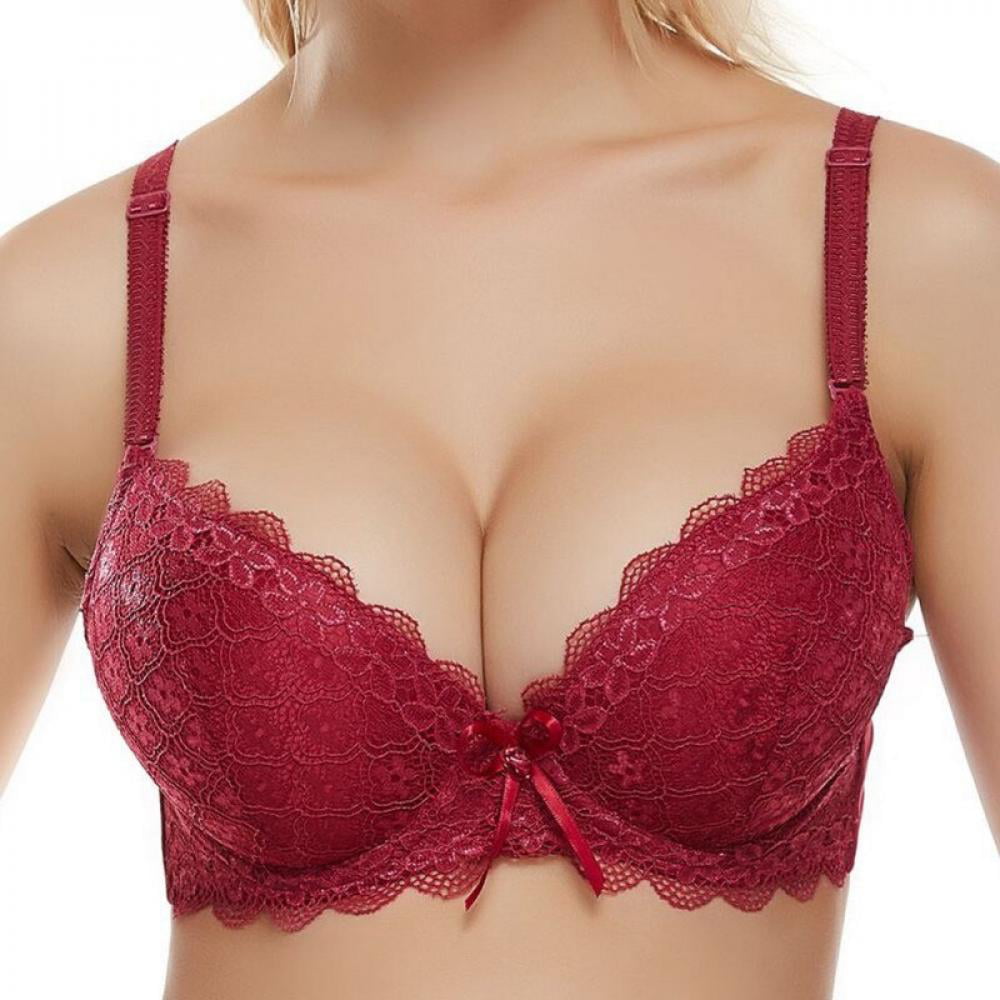 34-40 AB Women's Lace Underwire Push Up Bra Sexy Underwear Bras for Women  Bralette Lingerie Intimates – the best products in the Joom Geek online  store