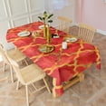 thumbnail image 3 of Red Yellow Checkered Pattern Rectangle Tablecloth 60"x120",Waterproof Polyester Rectangle Table Cloth, Wipeable Spillproof Polyester Tablecloth for Dining, Camping, Indoor and Outdoor, 3 of 6