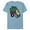 Ocean Blue, variant on The Simpsons Bart Simpson Funky Fresh Beats Served Daily - Short Sleeve Blended T-Shirt for Adults - Customized-Yellow