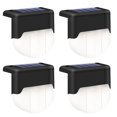 thumbnail image 1 of Coofit 4PCS LED Step Light Windproof Waterproof Fence Lamp Yard Step Light for Outdoor, 1 of 10