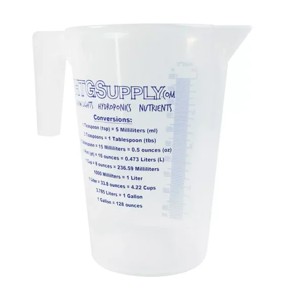 HTG Supply Measuring Cup for Nutrient Mixing and Measuring - 1 Liter Capacity