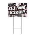 thumbnail image 1 of Cell Phone Accessories (18" x 24") Yard Sign, Includes Metal Step Stake, 1 of 6