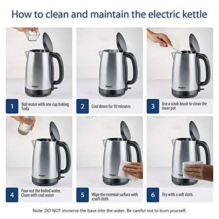 1 Liter Electric Kettle for Tea and Water Cordless BPA FREE Auto Shut Off -  NEW