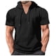 thumbnail image 3 of Playeras Cuello V Para Hombre, Moda Informal, Suave Y Cómoda, Cuello Redondo Puro, Lavado, Desgastado, Manga Corta, Teñido Anudado Degradado, 3 of 8