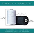 thumbnail image 3 of Sewing Thread - Spools of Polyester Thread for Sewing Machine for Beginners Hand Stitching Quilting - yds Each in Colors + Bonus, 3 of 6