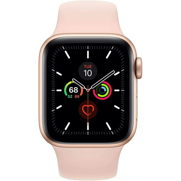 glas Han Ansigt opad Apple Watch Series 4 (GPS + Cellular 4G LTE, 44mm)- Gold Aluminum Case with  Pink Sand Sport Band - Used (Excellent Condition) - Walmart.com