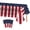 Style-05, variant on NIETEIN 3 Pack Patriotic Tablecloths 4th of July Decor, 54"x108" Disposable Plastic (Style-05)
