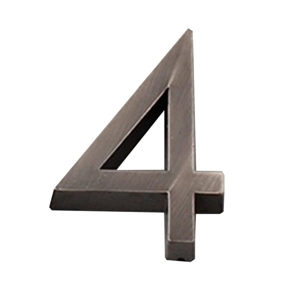 Yuarrent Señales de puerta de entrada 3D ABS, placa de Base plana para dirección interior de edificio, decoración numérica, accesorio para Type5 NO5