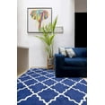 thumbnail image 4 of Ambient Rugs Contemporary Trellis Modern Geometric Area Rug Red 635, Blue, 4 of 6