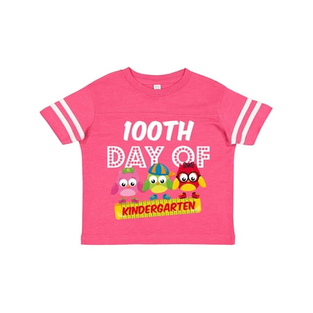 

Inktastic Owl 100 Days Kindergarten Gift Toddler Boy or Toddler Girl T-Shirt