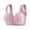 Hot Pink, variant on GaThRRgYP Breathable Women's Sports Bra for All-Day Comfort,Women's Push-up Bra Breathable Front Closure Underwear Daily Comfortable Wireless Bras for Women Red L