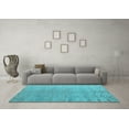 thumbnail image 3 of Ahgly Company Indoor Round Abstract Light Blue Modern Area Rugs, 5' Round, 3 of 4