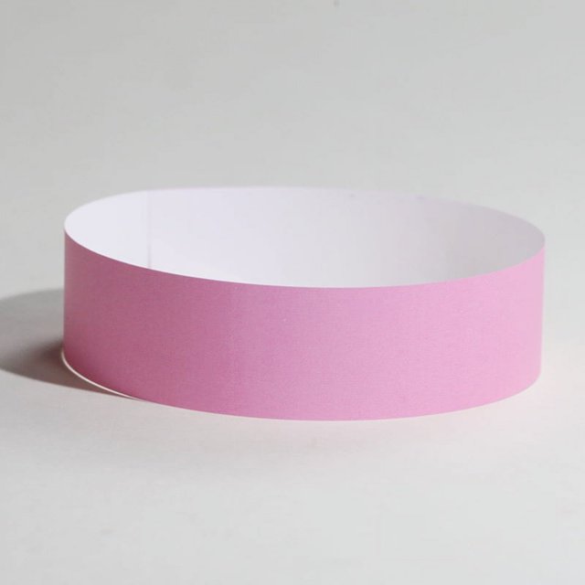 Pulsera desechable resistente al agua y al desgarro Identificación Papel sintético Billete de entrada a exposición Pulsera desechable