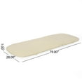 thumbnail image 3 of GDF Studio Ethan Outdoor Water Resistant Fabric Chaise Lounge Cushion, Beige, 3 of 7