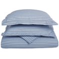 thumbnail image 1 of Superior 600 Thread Count Cotton Blend Bahama Stripe Duvet Cover Set, 1 of 2