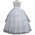 thumbnail image 2 of SUEE Flowers Girls Embroidery Wedding Party Dress Birthday Princess Maxi Gown, 4-10 Year, 2 of 4