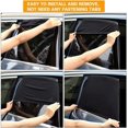 thumbnail image 4 of Parasol para Coche de Bebé, 2 Piezas Calcetín Solar para Coche, Bloquea los Rayos UV para Niños y Mascotas, Protección Solar Trasera para Coche, Compatible con el 95% de los Vehículos (Negro) (L) RV, 4 of 5